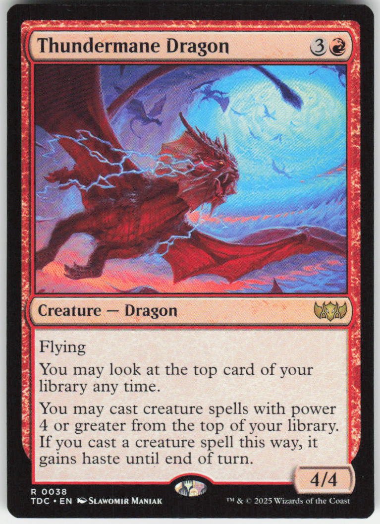 Thundermane Dragon R Commander: Tarkir: Dragonstorm 38 NM