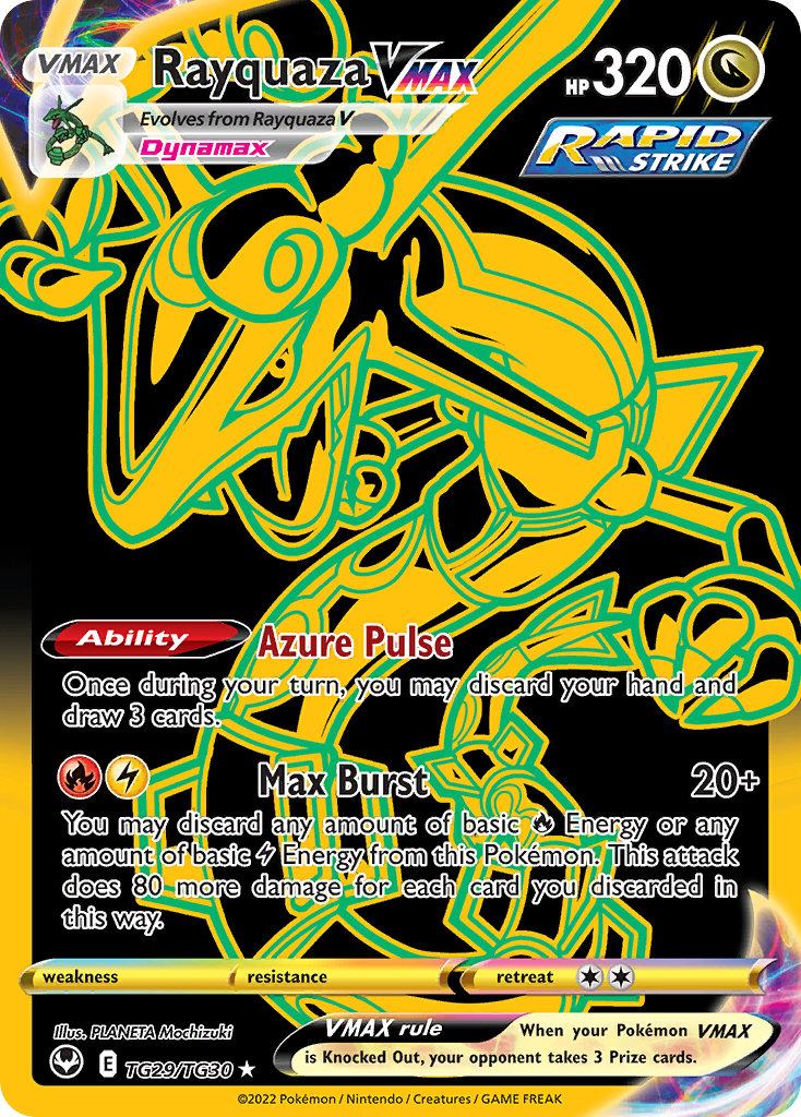 Rayquaza VMAX TG29/TG30 Secret Rare Silver Tempest Trainer Gallery NM/M