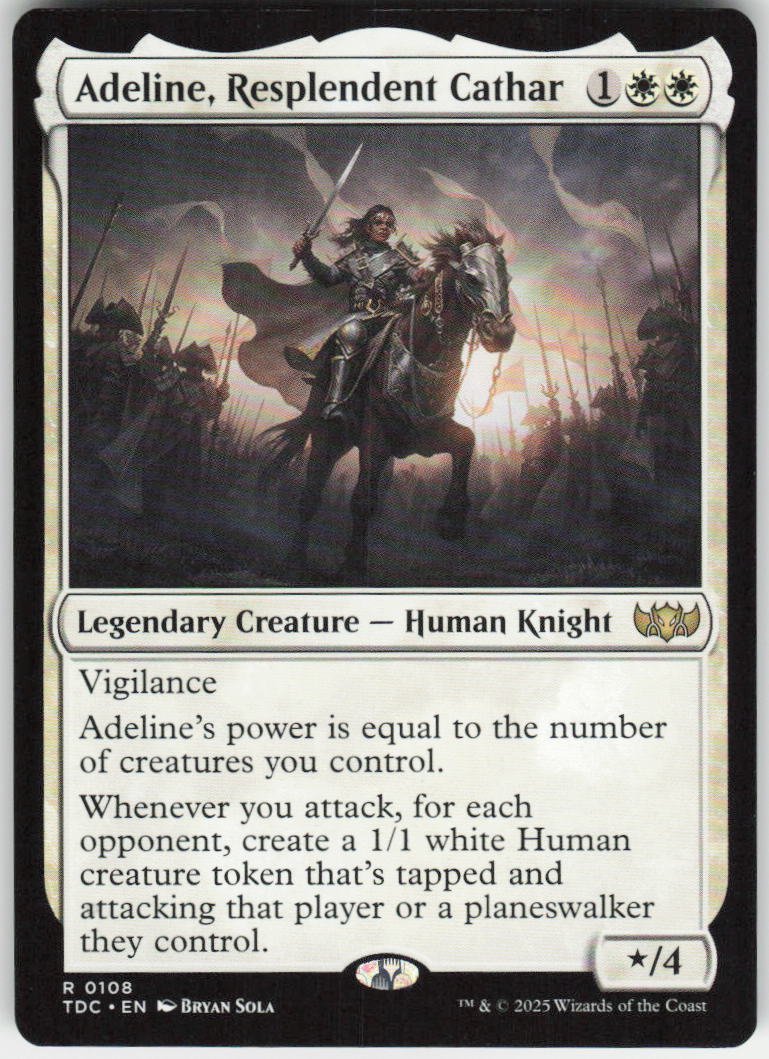 Adeline, Resplendent Cathar R Commander: Tarkir: Dragonstorm 108 NM