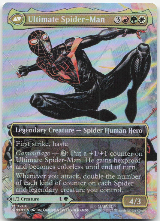 Miles Morales (0200) (Borderless) M Marvel's Spider-Man 200 NM (Back)