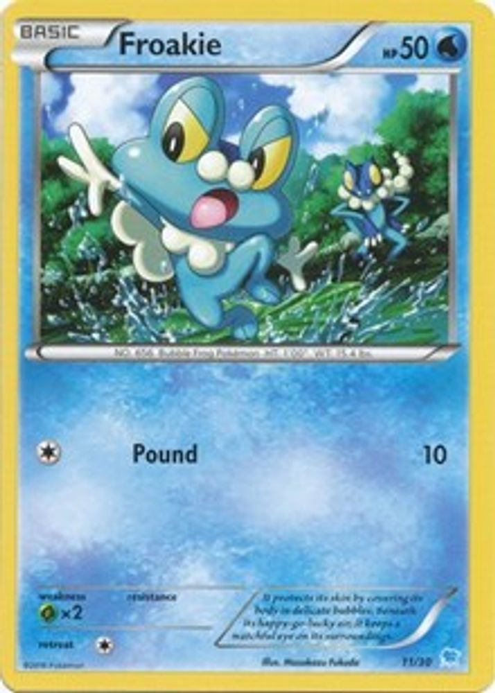 Froakie (23) 23/30 Common XY Trainer Kit: Pikachu Libre & Suicune NM/LP