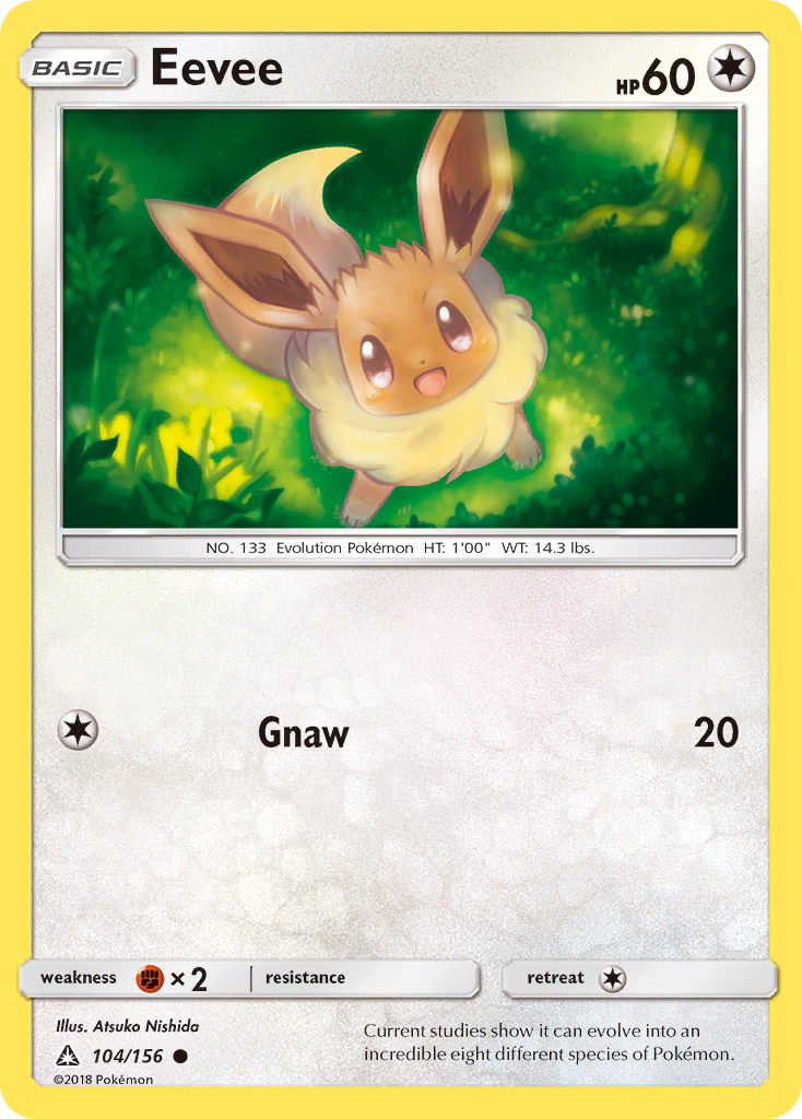 Eevee 104/156 Common Ultra Prism NM/M