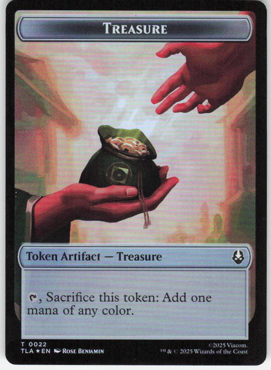 Aang, Awoken Avatar - Marit Lage // Treasure Double-Sided Token T Avatar: The Last Airbender: Eternal-Legal 1 // 22 NM (Back)