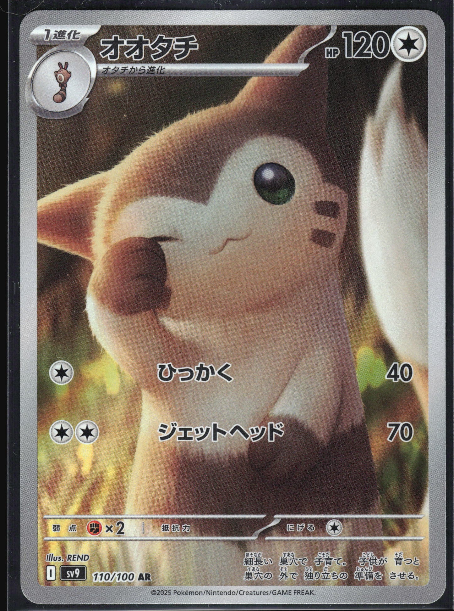 Furret 110/100 Art Rare Battle Partners NM/M