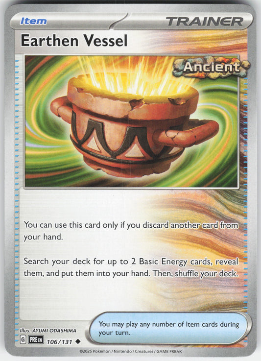 Earthen Vessel Uncommon SV: Prismatic Evolutions 106/131 NM