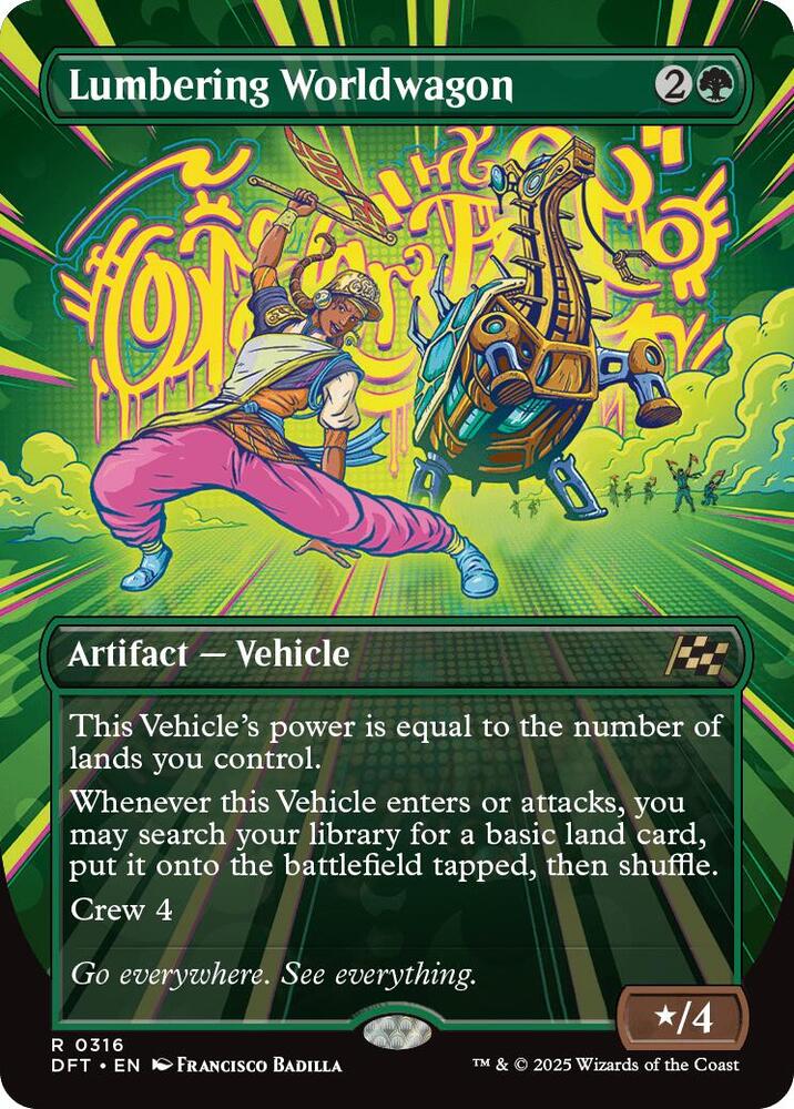 Lumbering Worldwagon (Borderless) 316 Rare Aetherdrift NM/M