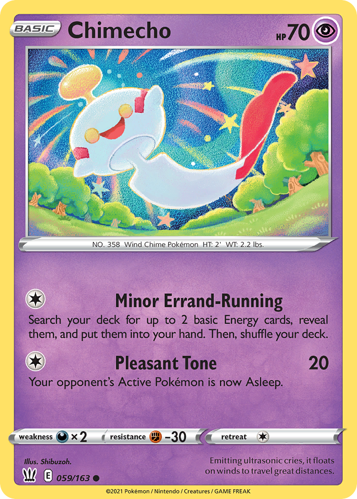Chimecho 059/163 Common Reverse Holo Battle Styles NM/LP