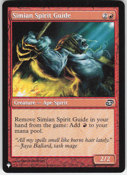 Simian Spirit Guide C The List Reprints 122/165 NM