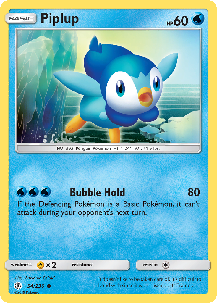 Piplup 54/236 Common Cosmic Eclipse NM/LP
