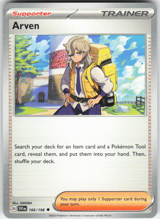 Arven - Uncommon SV01: Scarlet & Violet Base Set 166/198 NM (Back)