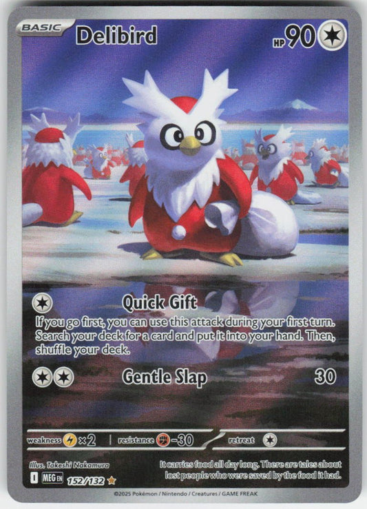 Delibird - Illustration Rare ME01: Mega Evolution 152/132 NM