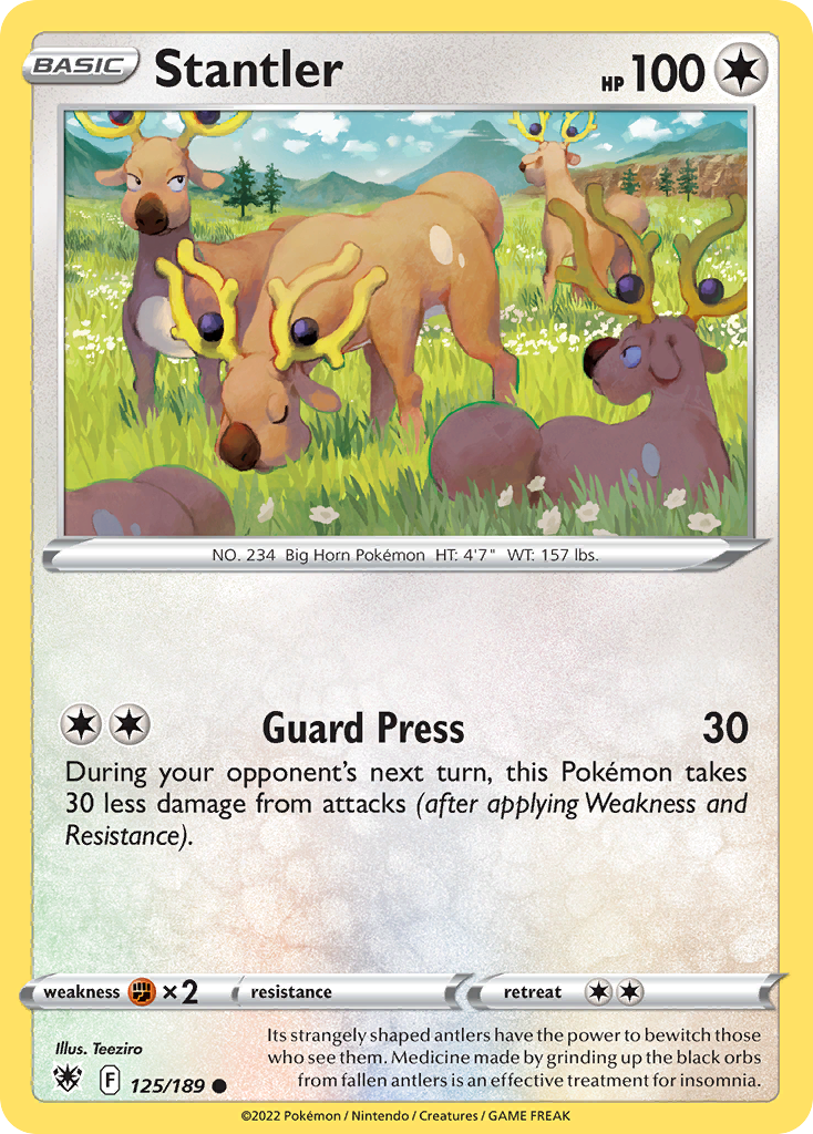 Stantler 125/189 Common Reverse Holo Astral Radiance NM/LP