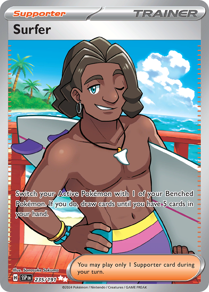 Surfer 235/191 Ultra Rare Surging Sparks NM/M