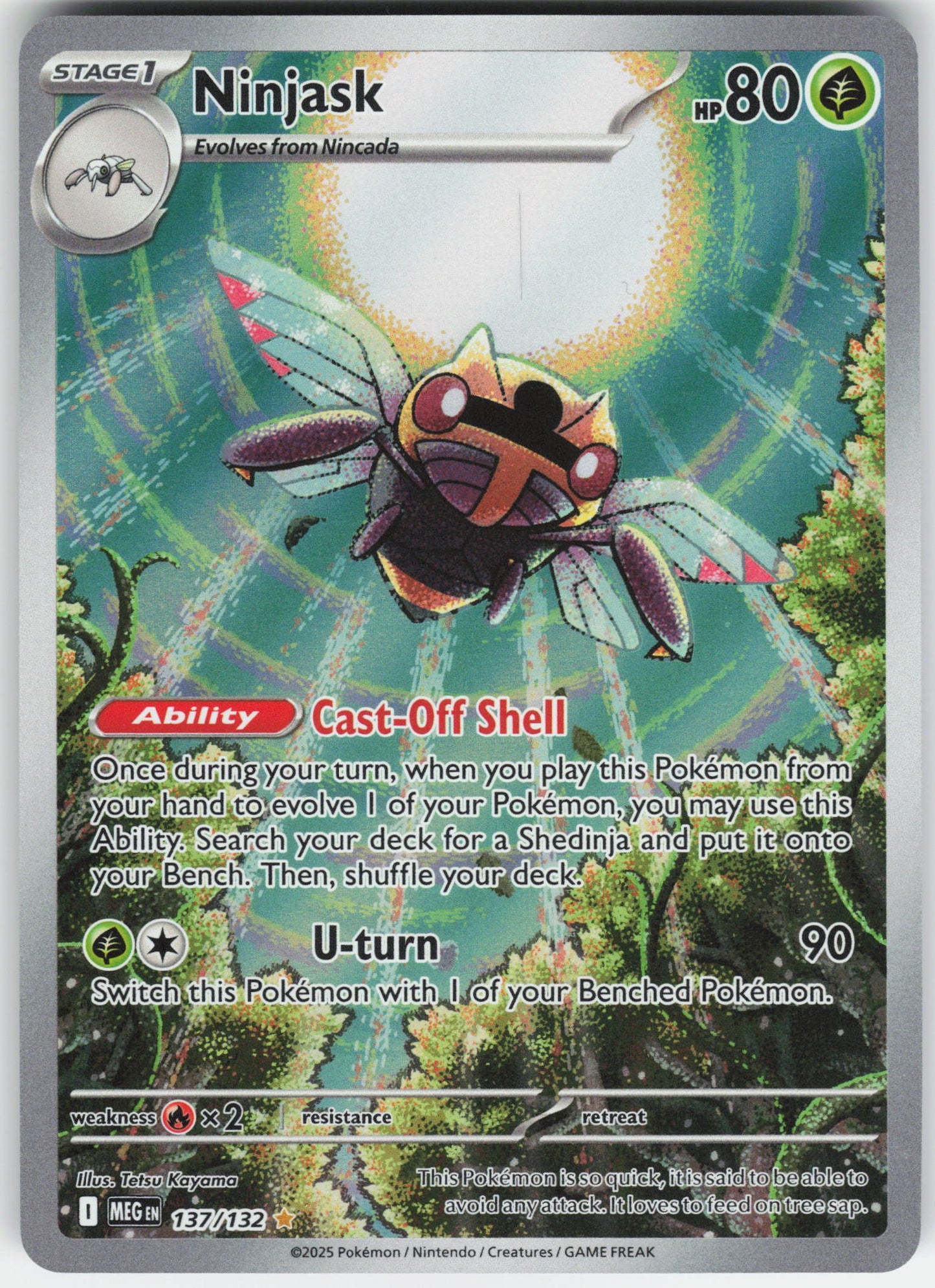 Ninjask - Illustration Rare ME01: Mega Evolution 137/132 NM