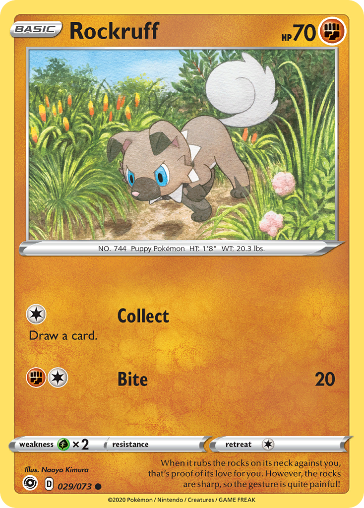 Rockruff 029/073 Common Champion's Path NM/LP