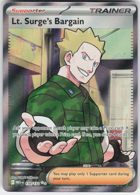 Lt. Surge's Bargain - Ultra Rare ME01: Mega Evolution 170/132 NM