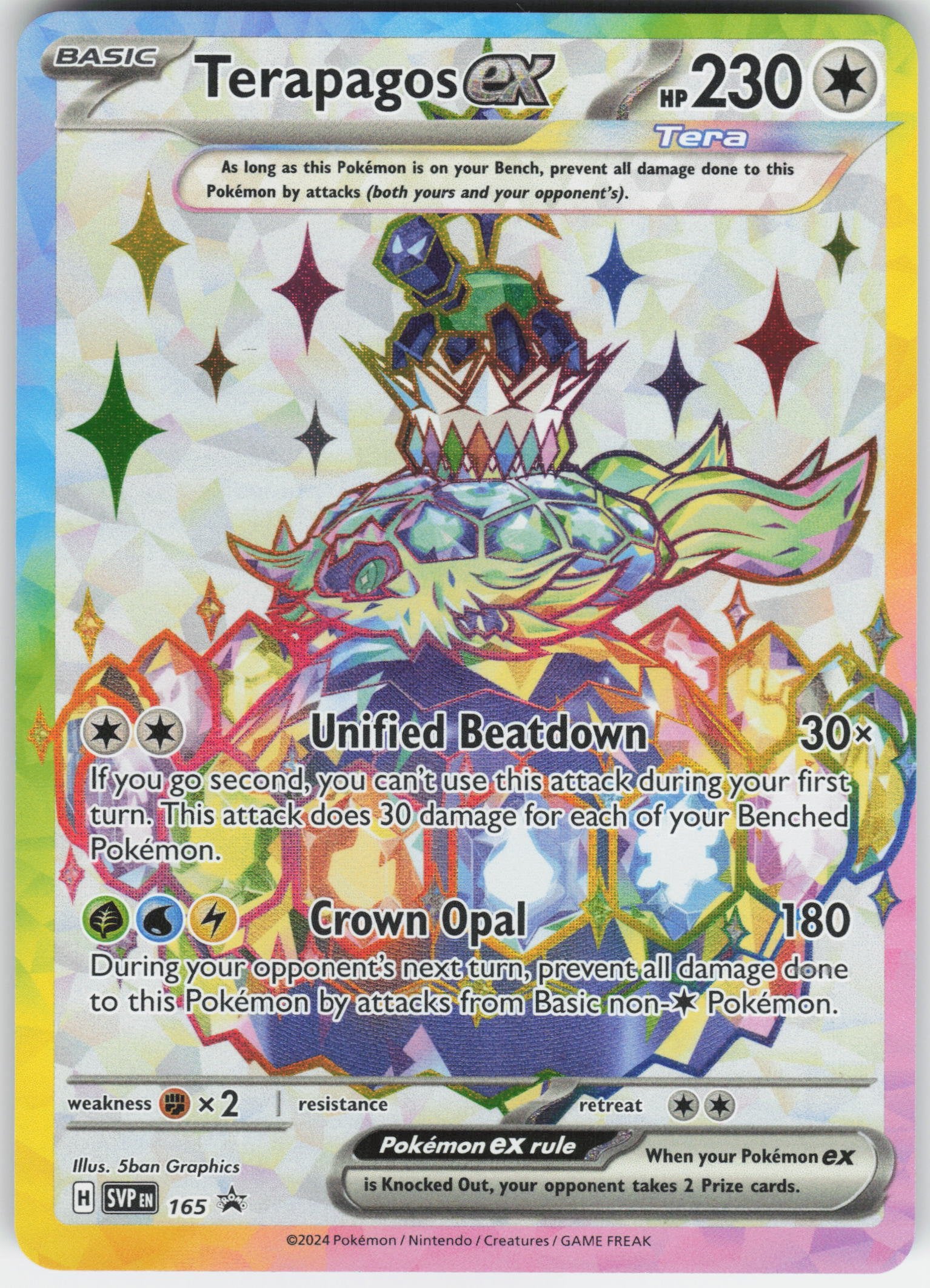 Terapagos ex Promo SV: Scarlet & Violet Promo Cards 165 NM