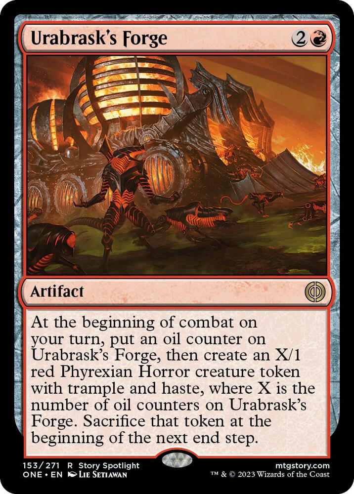 Urabrask's Forge 153 Foil Rare Phyrexia: All Will Be One NM/M