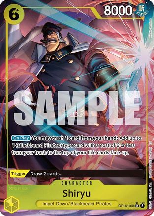 Shiryu (Full Art) OP16-108 Super Rare The Time of Battle NM/M