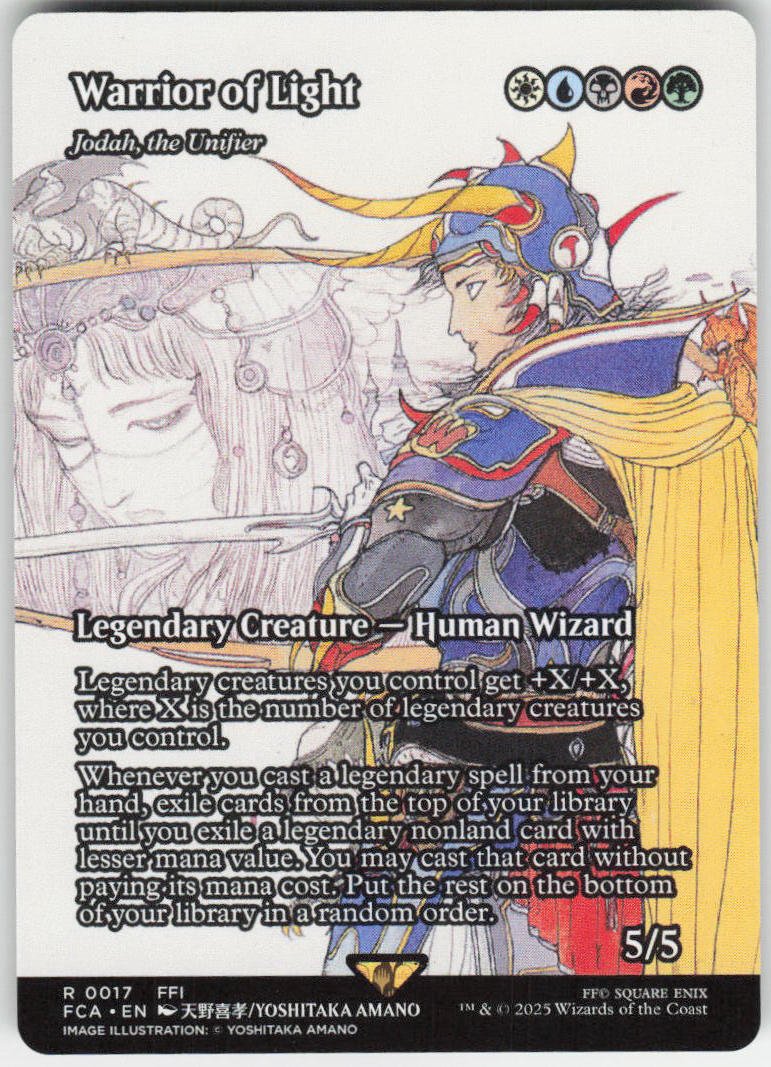 Warrior of Light - Jodah, the Unifier (Showcase) R FINAL FANTASY: Through the Ages 17 NM