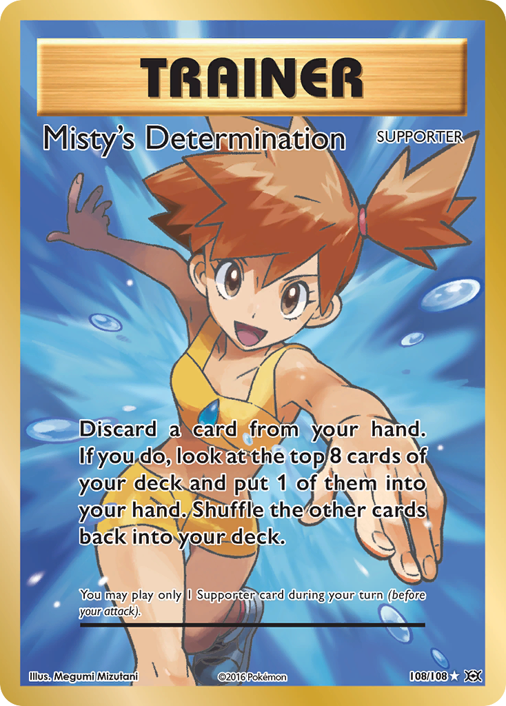 Misty's Determination 108/108 Ultra Rare Evolutions NM/M