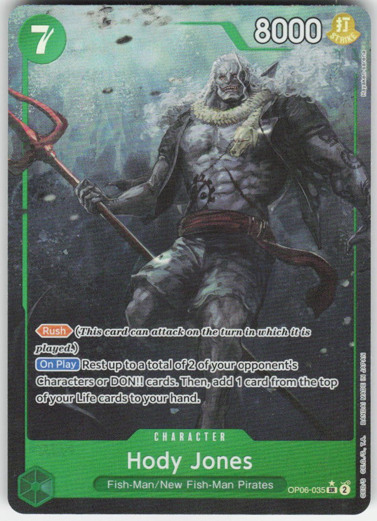 Hody Jones (035) (Alternate Art) SR Wings of the Captain OP06-035 NM