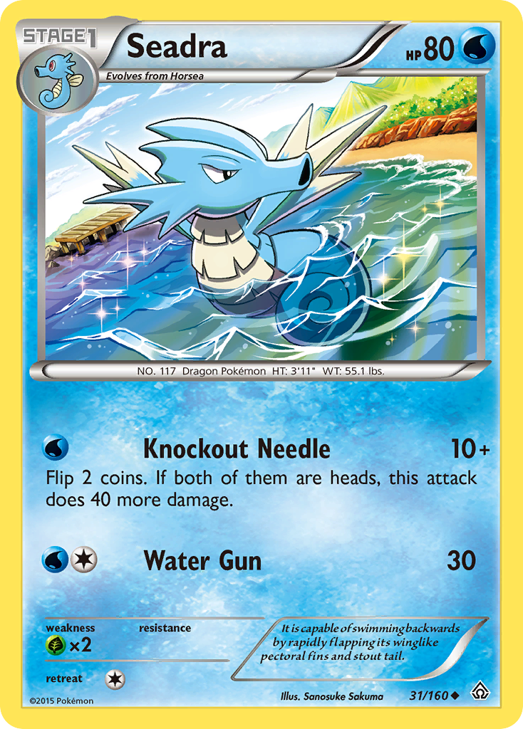 Seadra 31/160 Uncommon Primal Clash NM/LP