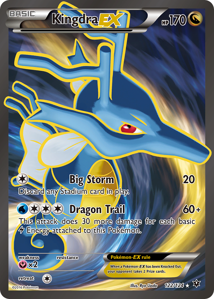 Kingdra EX 122/124 Ultra Rare Fates Collide NM/M