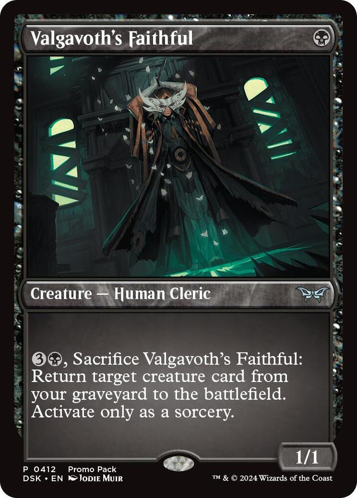 Valgavoth's Faithful 412 Promo Promo Pack: Duskmourn: House of Horror NM/M