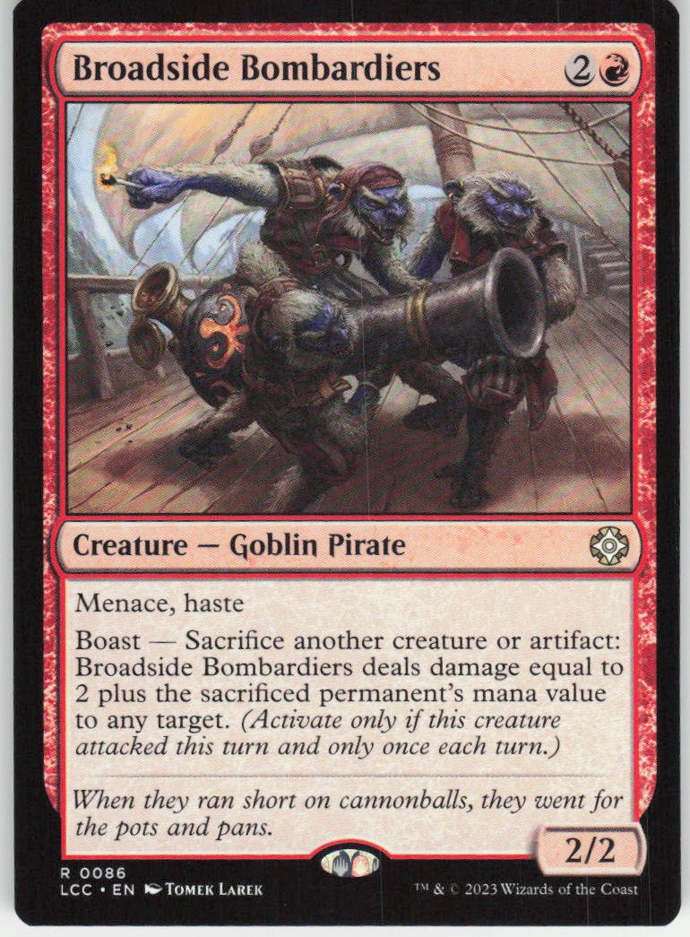 Broadside Bombardiers R Commander: The Lost Caverns of Ixalan 86 NM