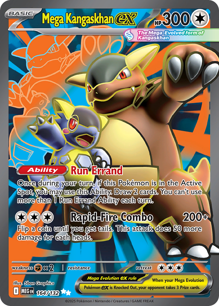 Mega Kangaskhan ex 164/132 Ultra Rare Mega Evolution NM/M