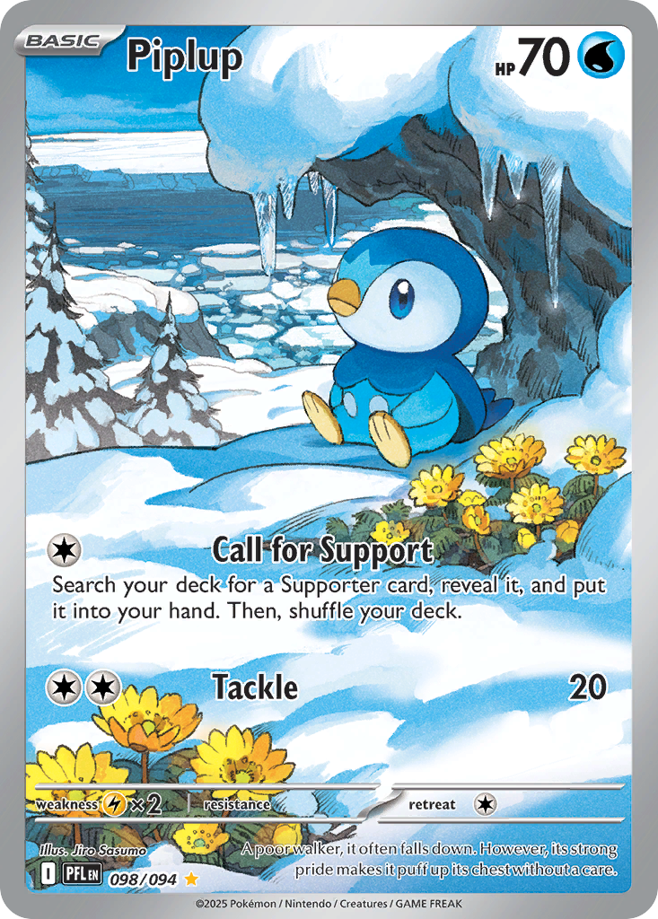 Piplup 098/094 Illustration Rare Phantasmal Flames NM/M