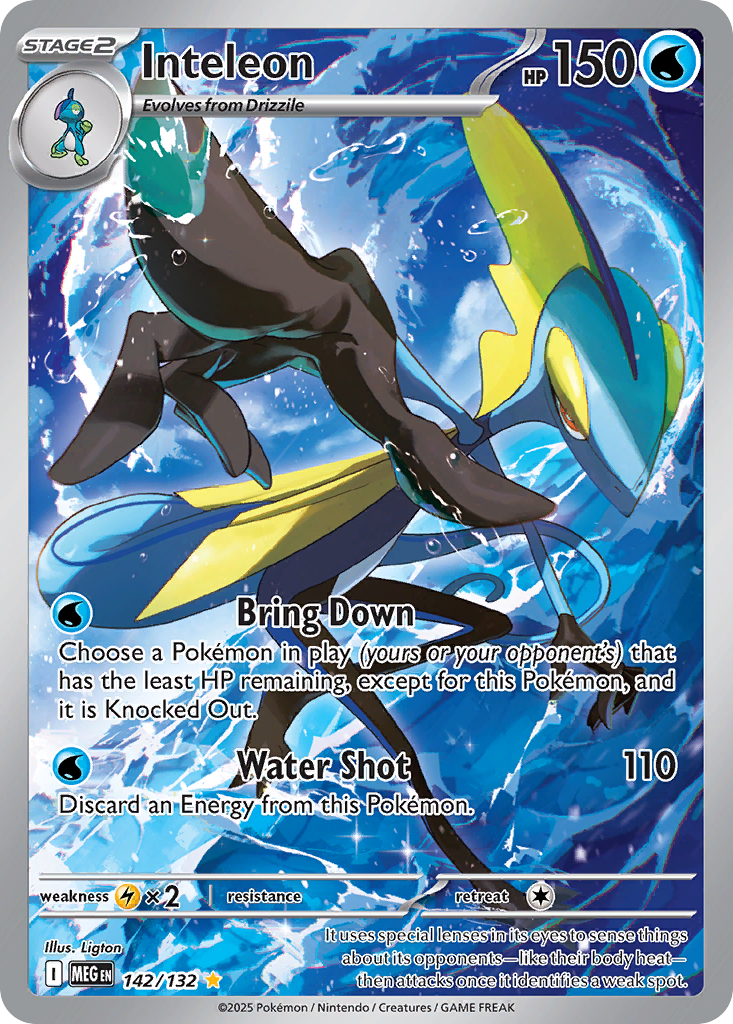 Inteleon 142/132 Illustration Rare Mega Evolution NM/M