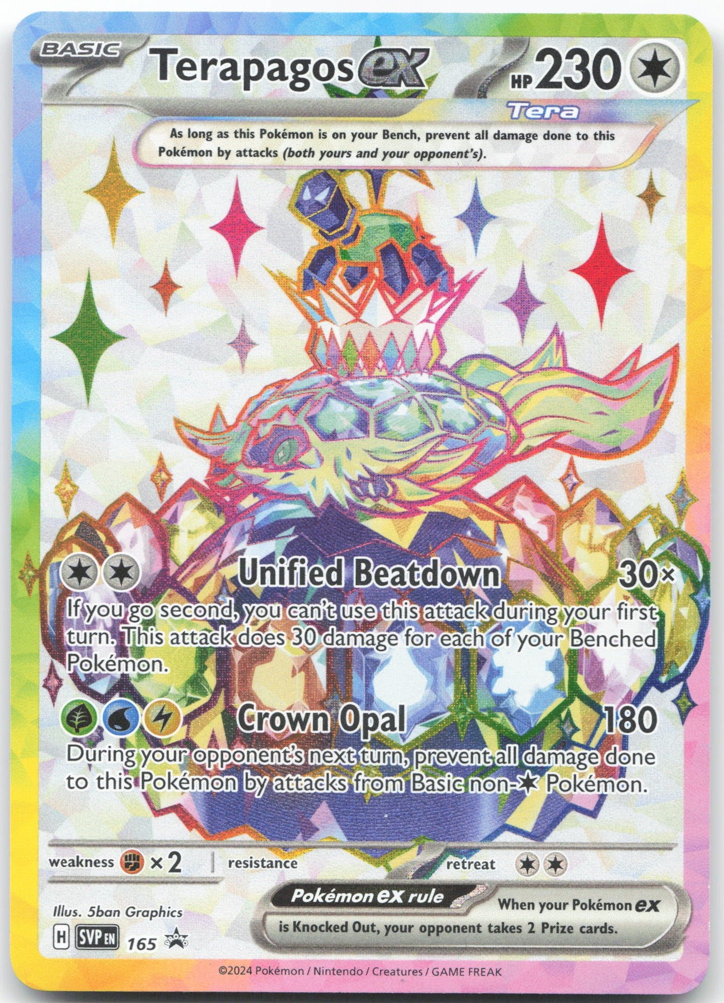 Terapagos ex - Promo SV: Scarlet & Violet Promo Cards 165 NM