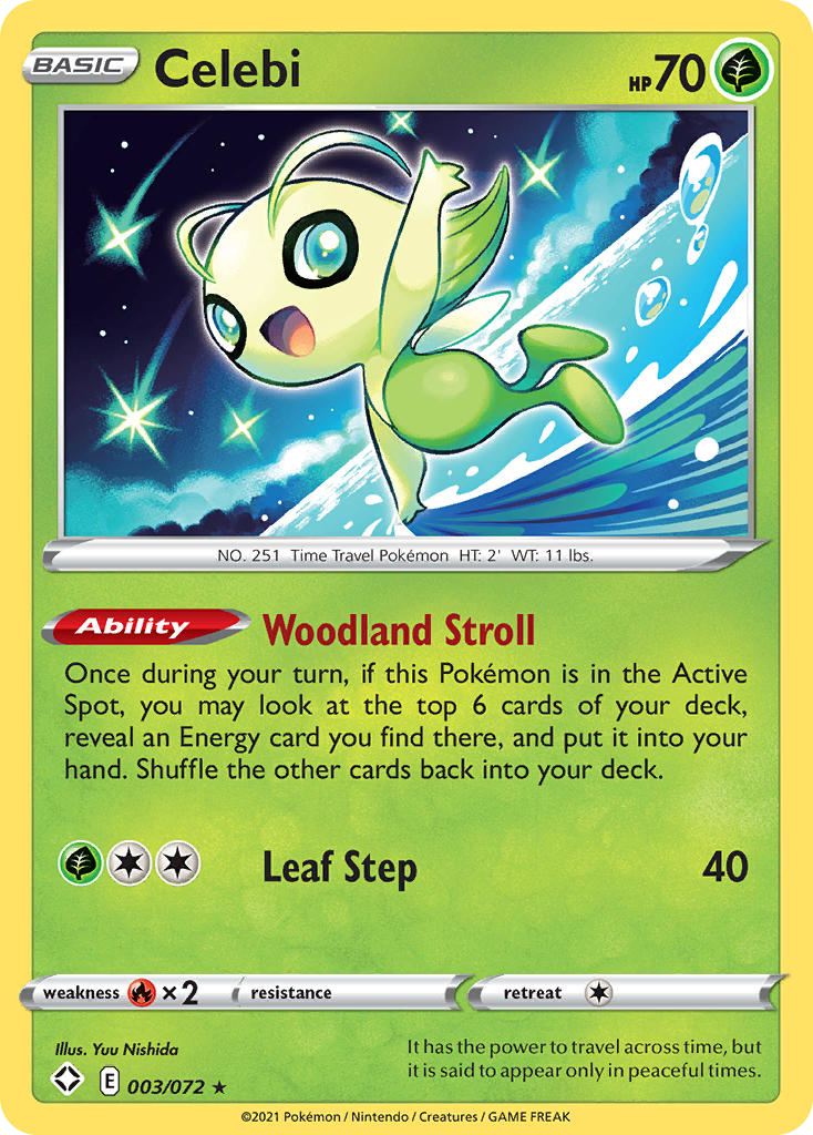 Celebi 003/072 Rare Shining Fates NM/LP