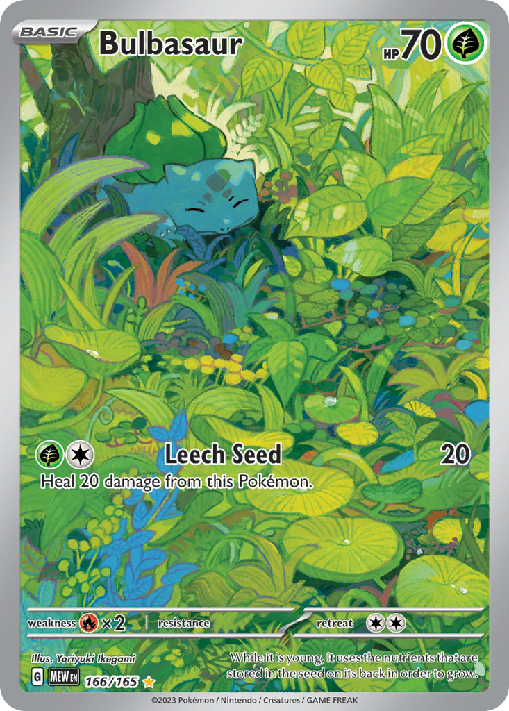 Bulbasaur 166/165 Illustration Rare 151 NM/M