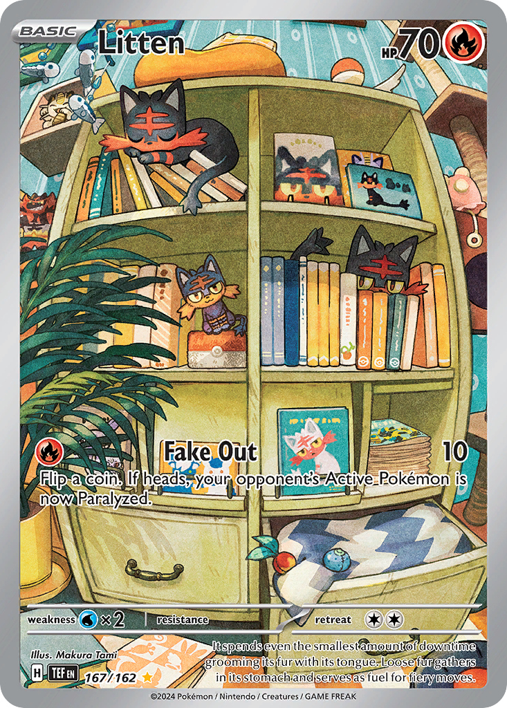 Litten 167/162 Illustration Rare Temporal Forces NM/M