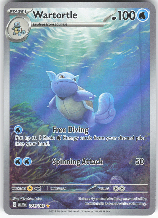 Wartortle - Illustration Rare SV: Scarlet & Violet 151 171/165 NM