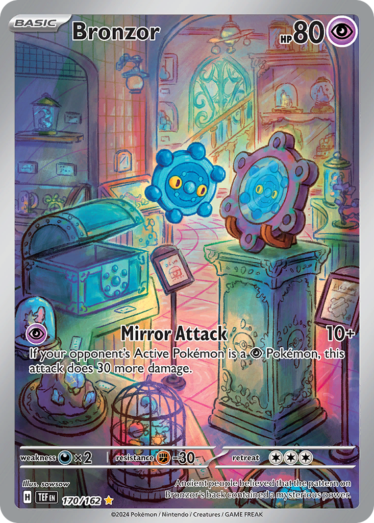 Bronzor 170/162 Illustration Rare Temporal Forces NM/M