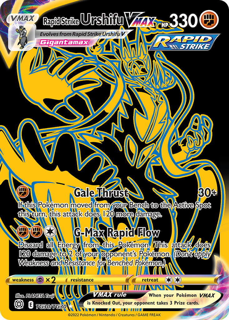Rapid Strike Urshifu VMAX TG30/TG30 Brilliant Stars Trainer Gallery NM/M