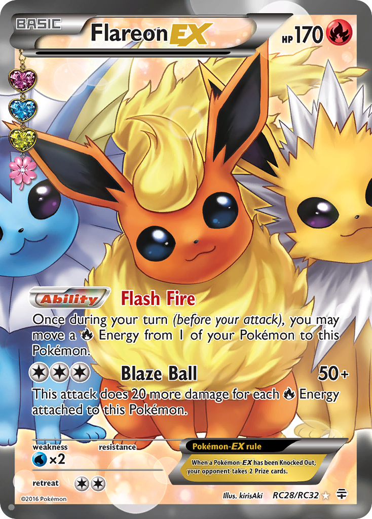 Flareon EX RC28/RC32 Ultra Rare Generations NM/M