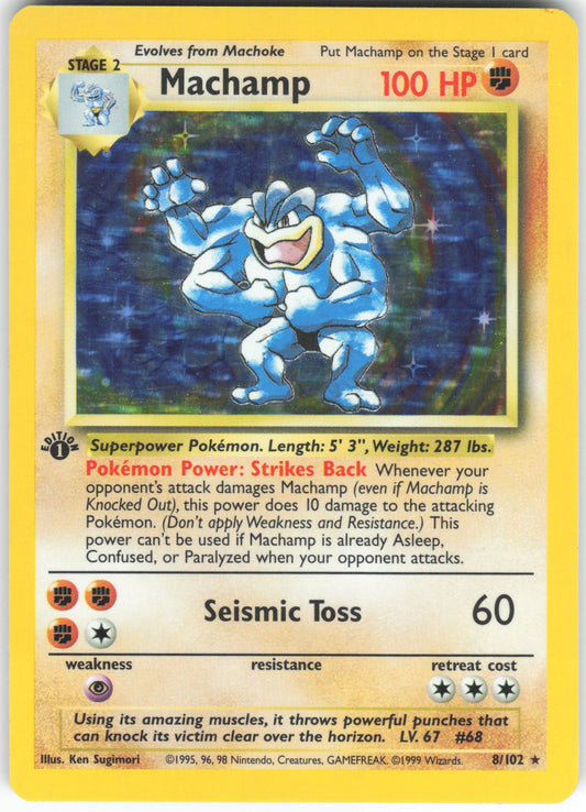 Machamp - 8/102 Holo Rare Deck Exclusives 008/102 HP