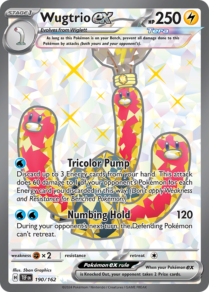 Wugtrio ex 190/162 Ultra Rare Temporal Forces NM/M