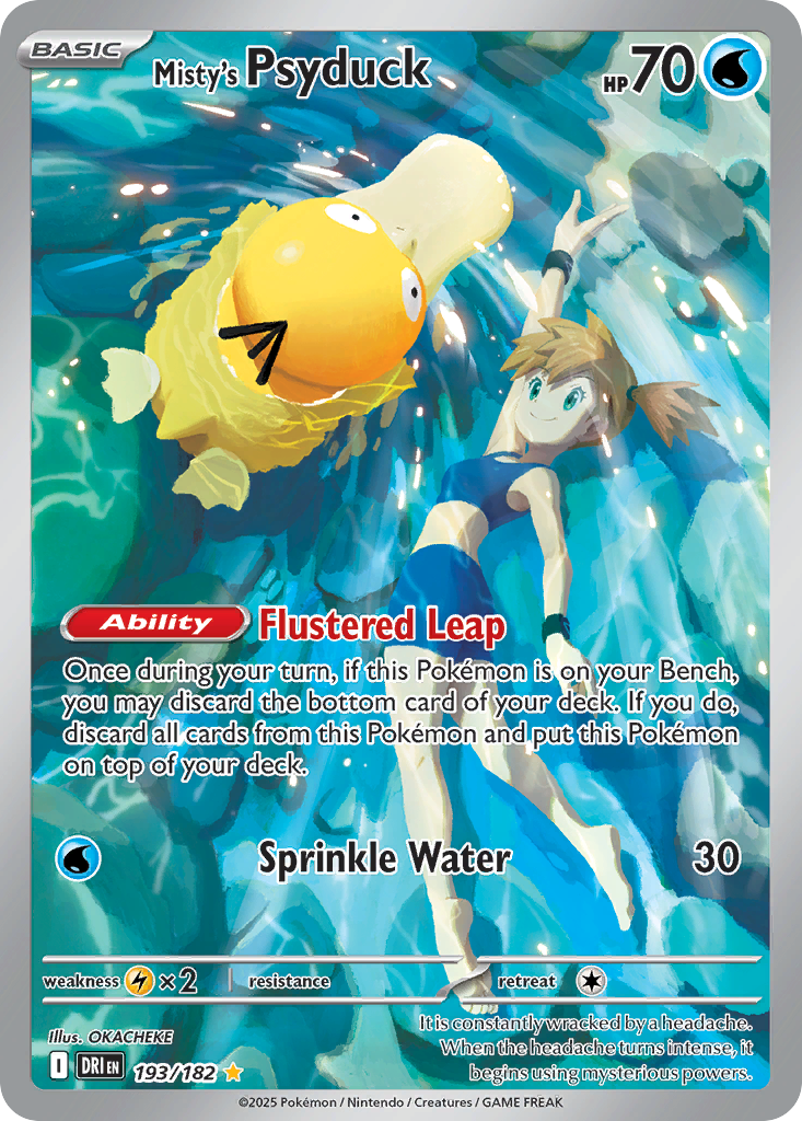 Misty's Psyduck 193/182 Illustration Rare Destined Rivals NM/M