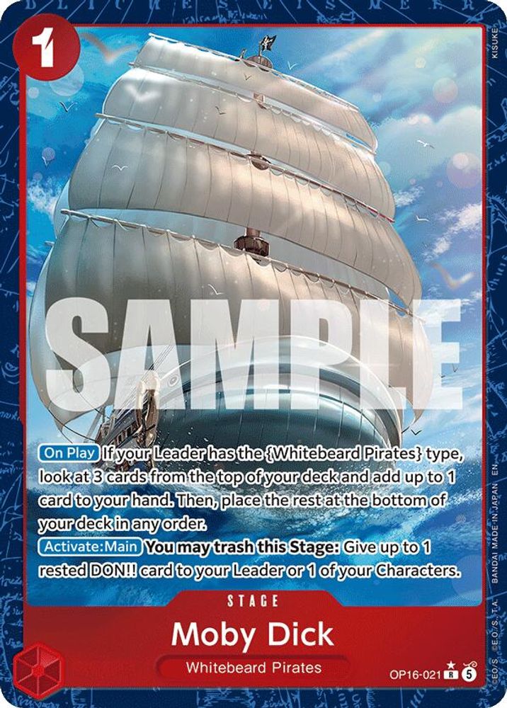 Moby Dick (Alternate Art) OP16-021 Rare The Time of Battle NM/M