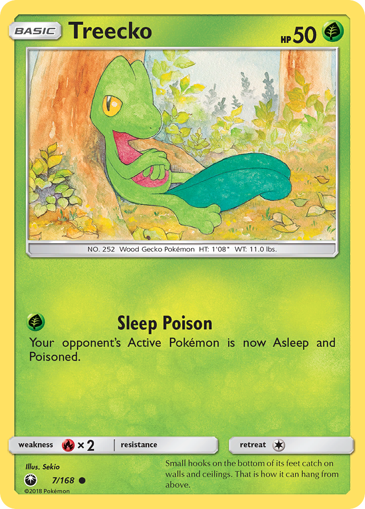 Treecko 7/168 Common Celestial Storm NM/LP