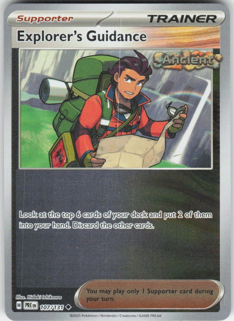 Explorer's Guidance Uncommon SV: Prismatic Evolutions 107/131 NM Rev Holo