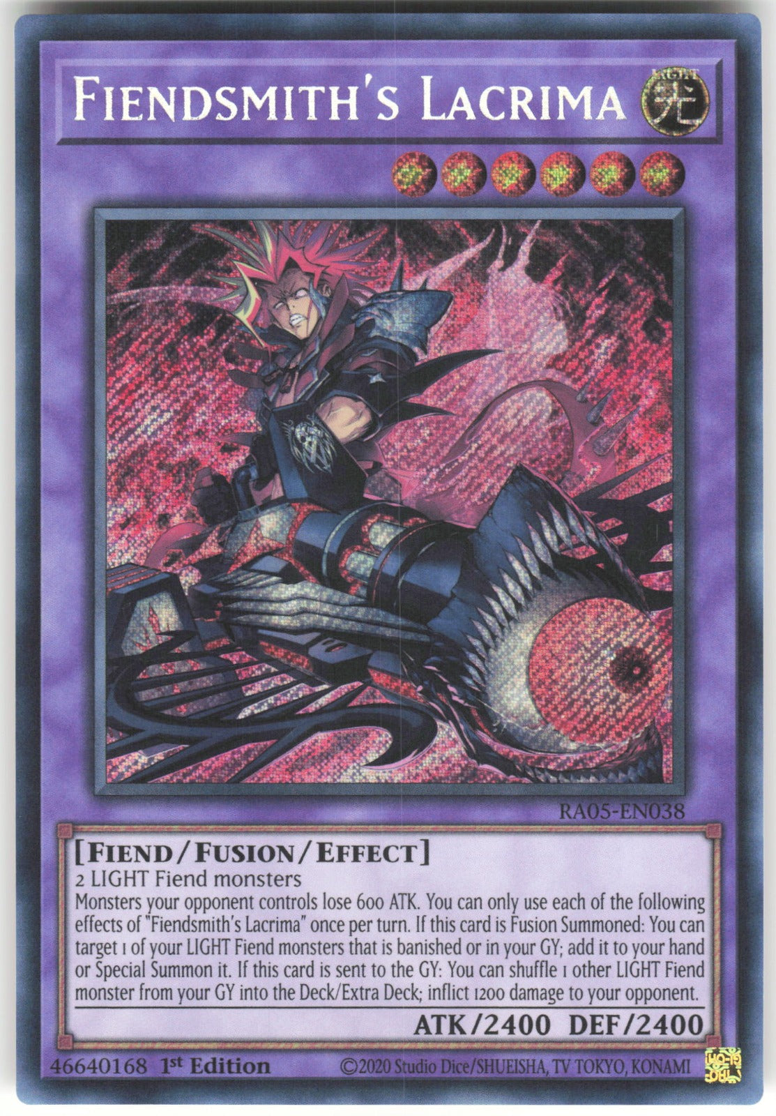 Fiendsmith's Lacrima (Secret Rare) Secret Rare Rarity Collection 5 RA05-EN038 NM