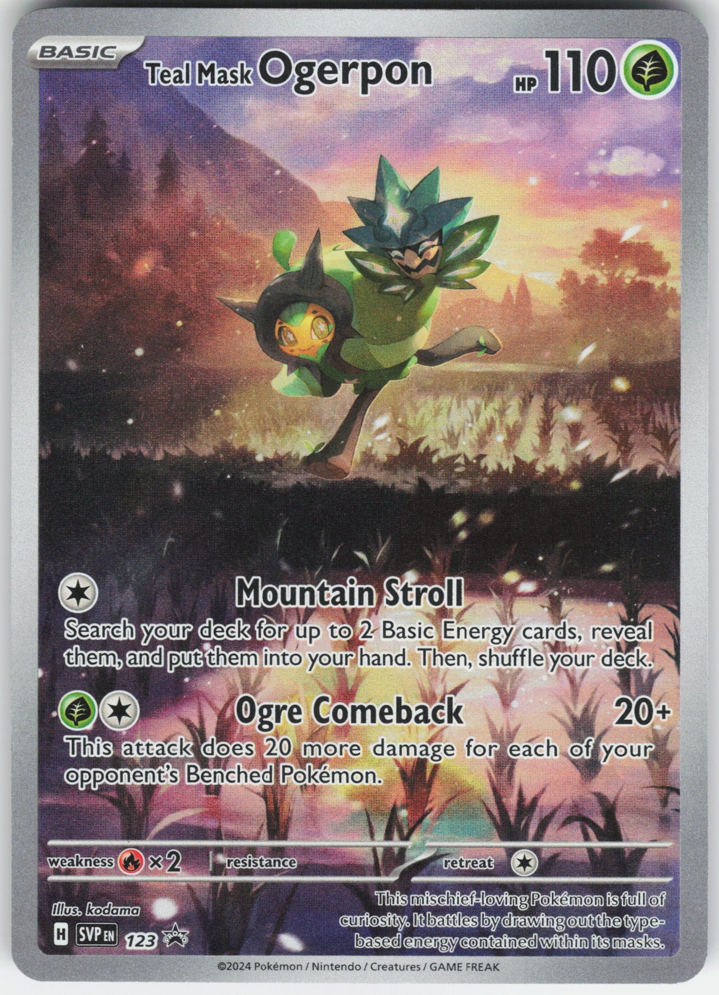 Teal Mask Ogerpon Promo SV: Scarlet & Violet Promo Cards 123 NM