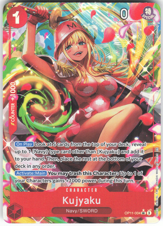 Kujyaku (Alternate Art) SR A Fist of Divine Speed OP11-004 NM